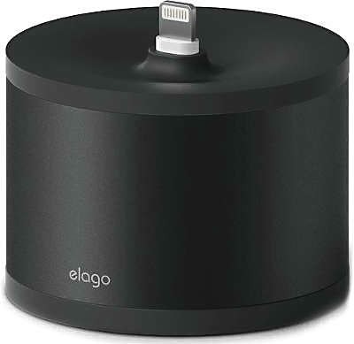 Зарядный стенд Elago D Stand Lightning, цвет Черный (EST-D-BK)