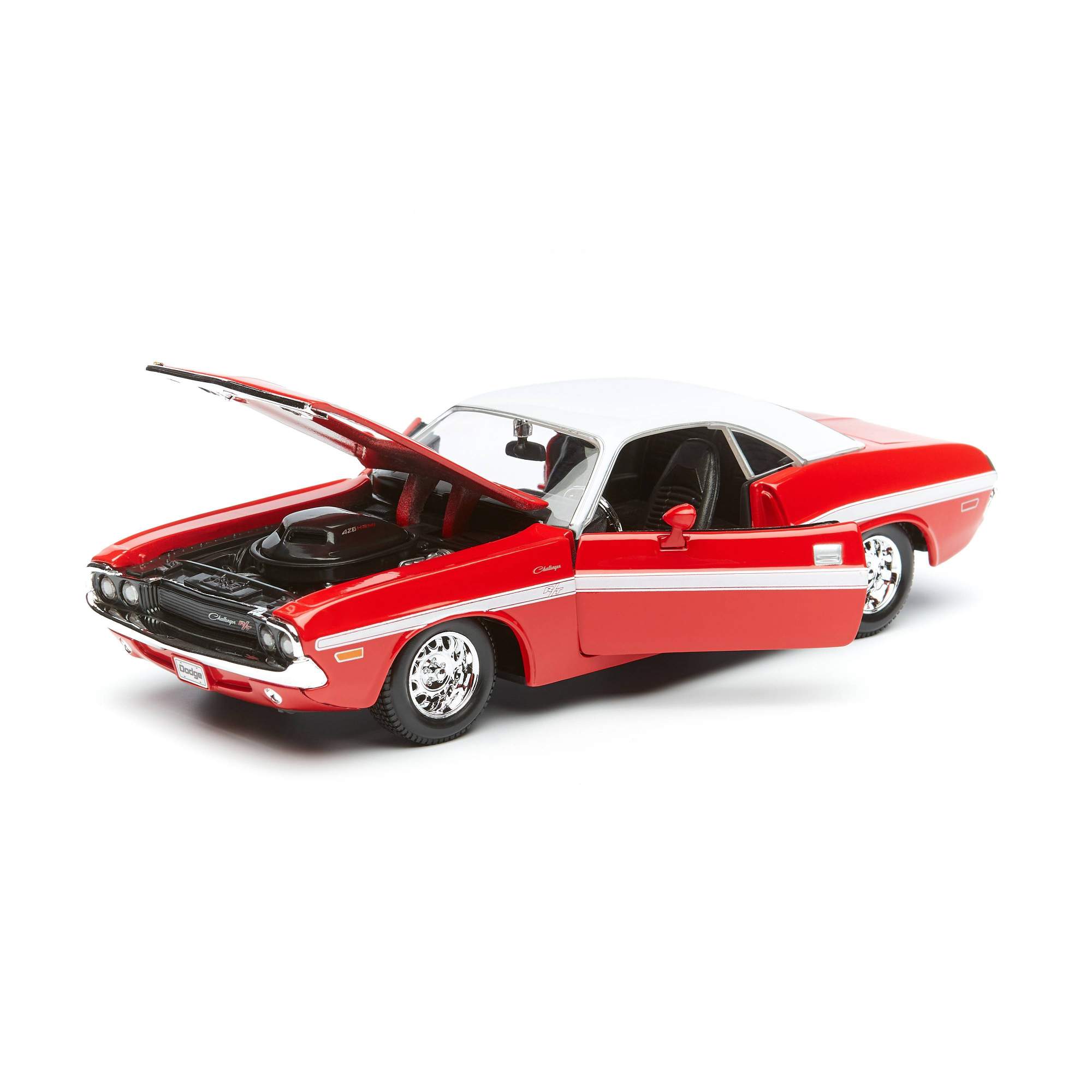 Maisto Машинка Dodge Challenger R/T Coupe 1970, 1:24 красная 31263 – купить  в Москве, цены в интернет-магазинах на Мегамаркет