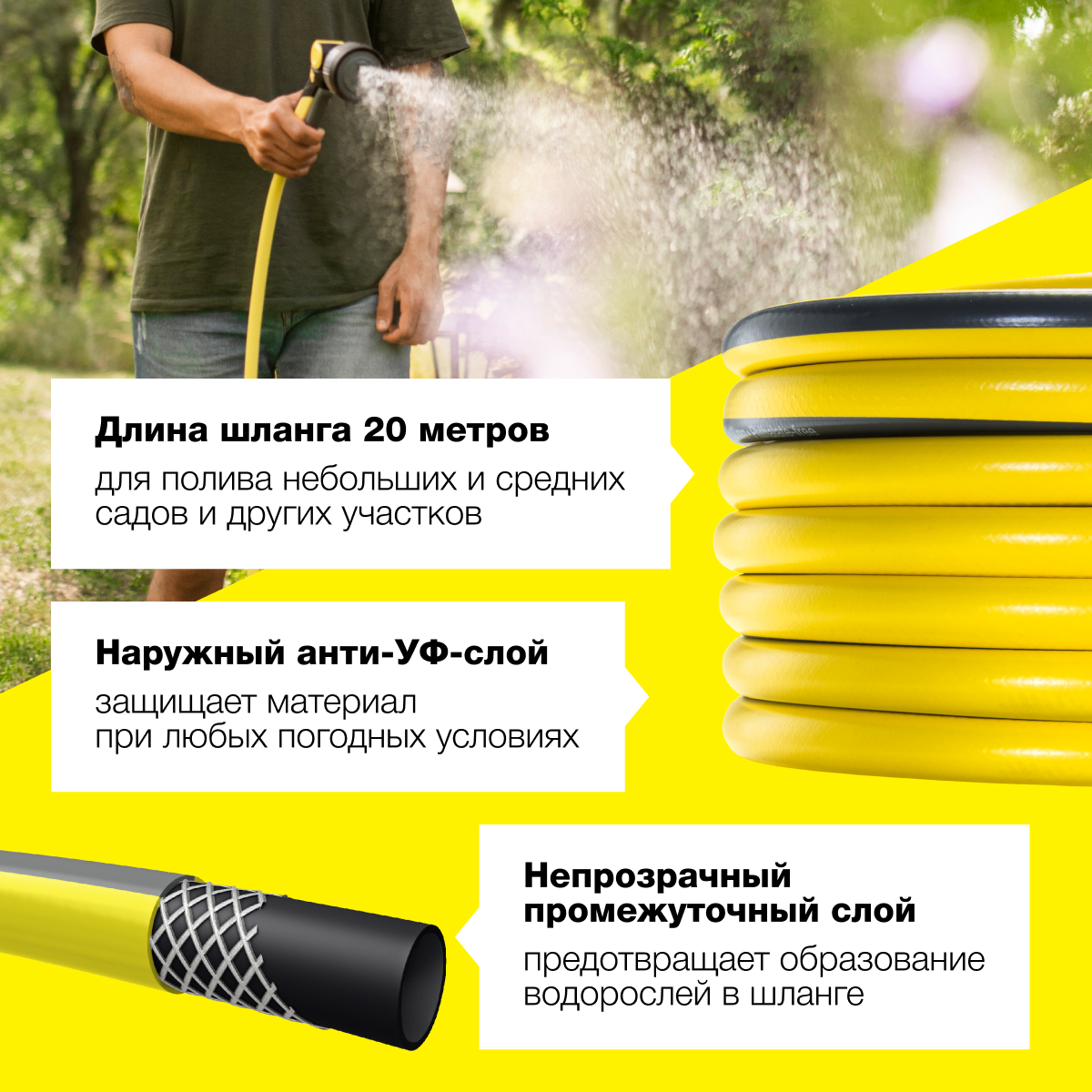 Комплект подключения karcher со шлангом primoflex 10 м