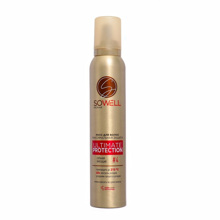 Купить мусс для волос SoWell Ultimate Protection термозащита, сильная фиксация, 200 мл, цены на Мегамаркет | Артикул: 100059290768
