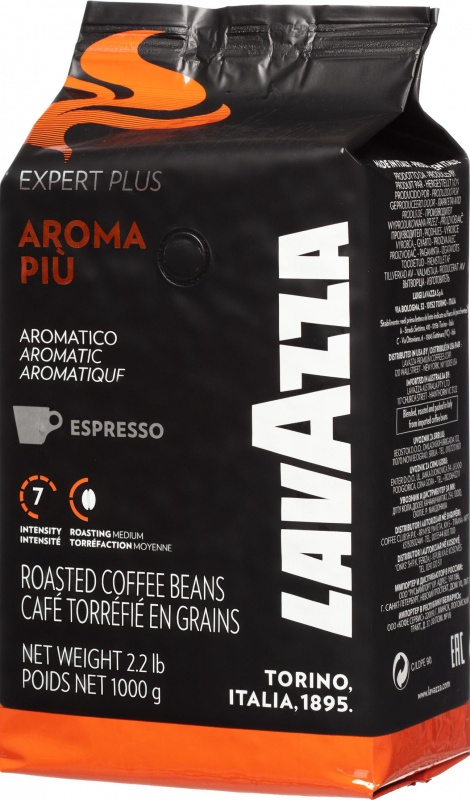 Кофе Lavazza Aroma Piu Expert в зернах, 1кг - купить в ОВДИ, цена на Мегамаркет