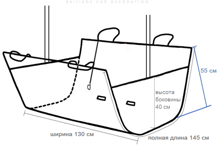 В машину для собак гамак своими руками выкройка с размерами