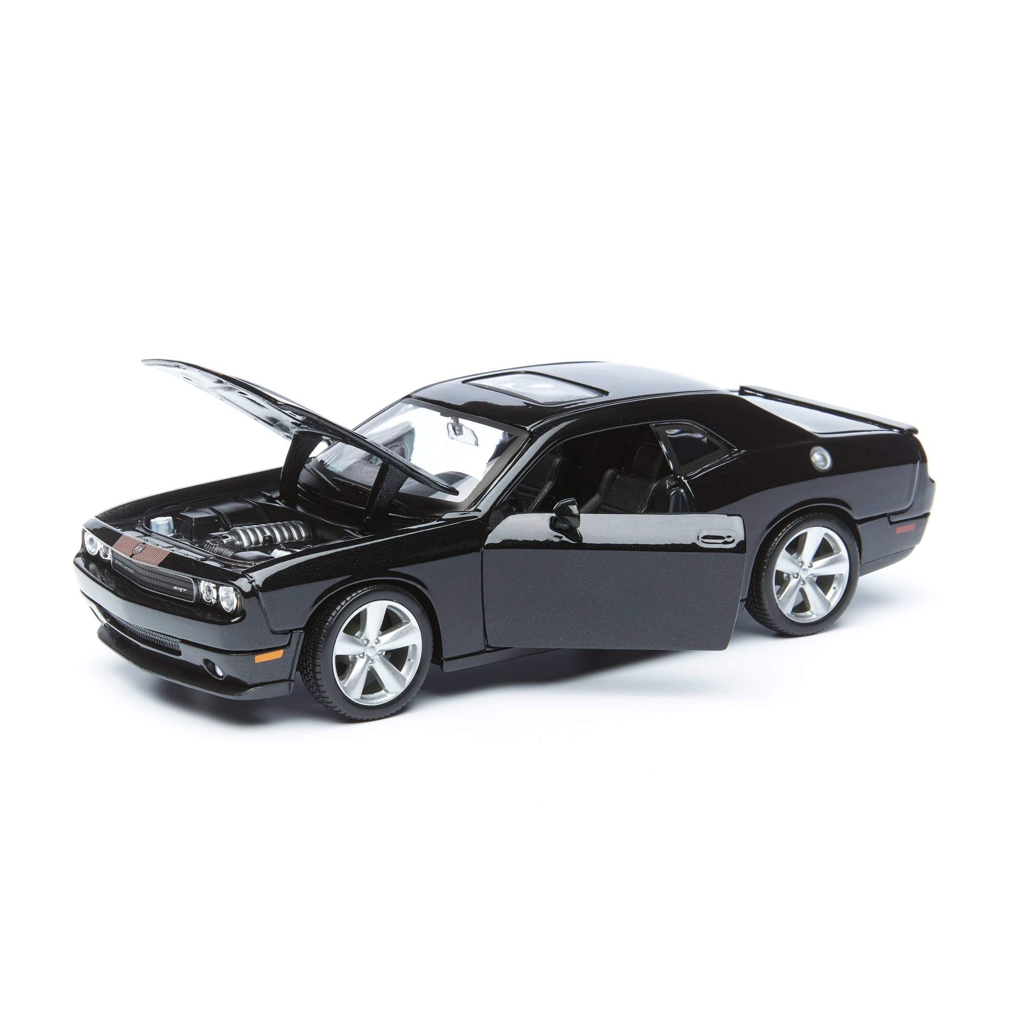 Купить maisto Сборная модель машины 2008 Dodge Challenger SRT8 SPAL 1:24,  черная 39280, цены на Мегамаркет | Артикул: 100029226290