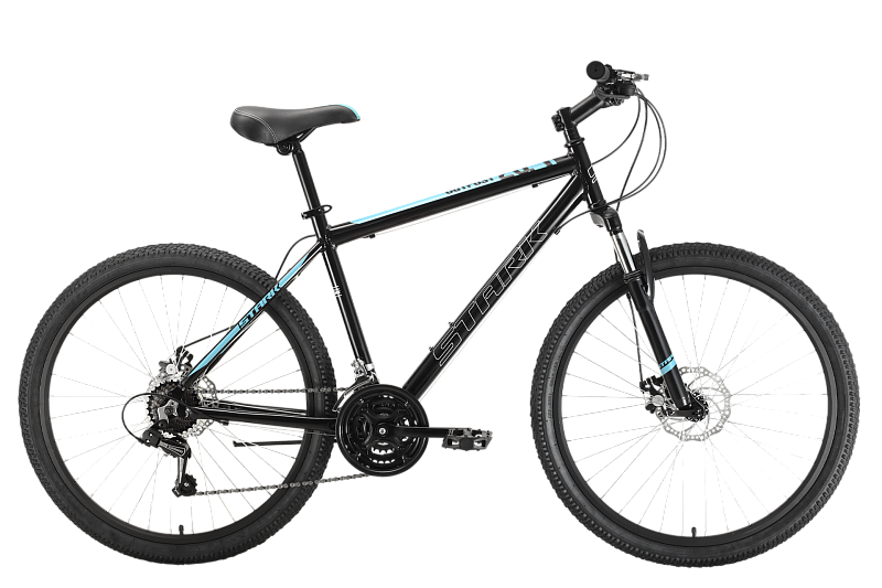 Велосипед Stark Outpost 261 D 2022 20" черный/голубой - купить в Москве, цены на Мегамаркет | 100043394164