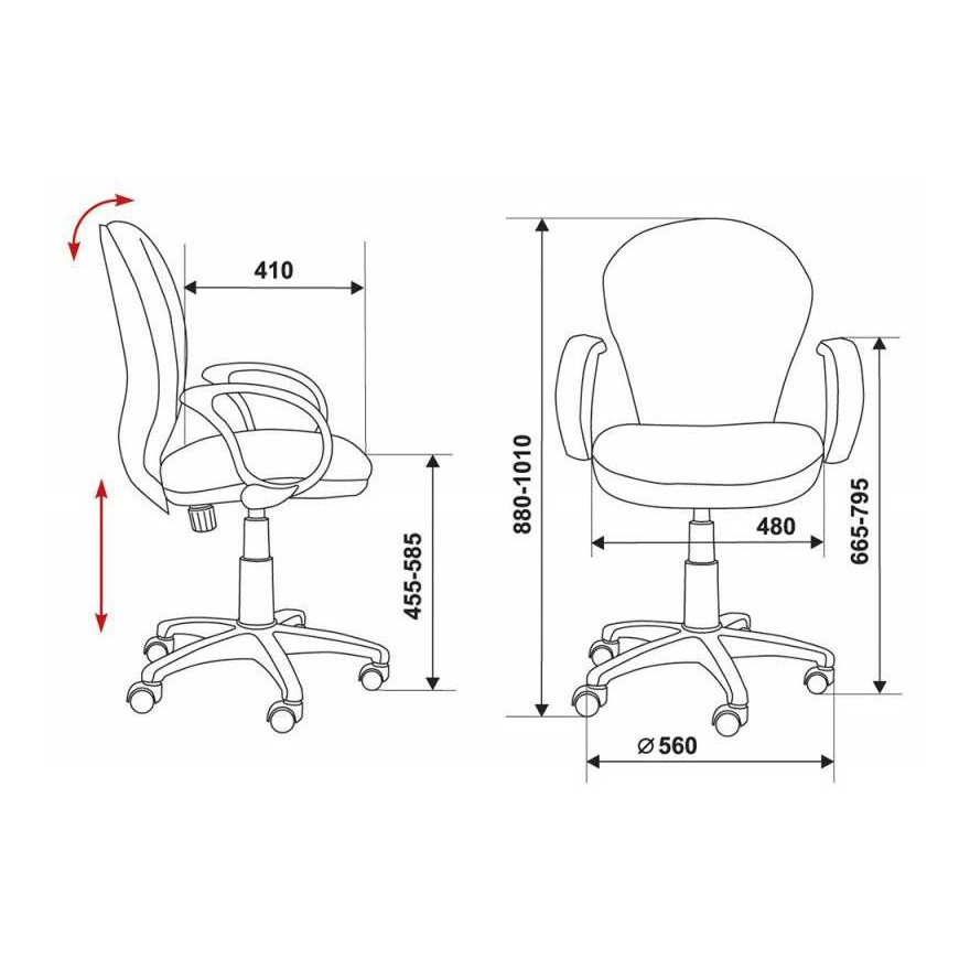 Компьютерное кресло Бюрократ CH-G687AXSN/#B, черный