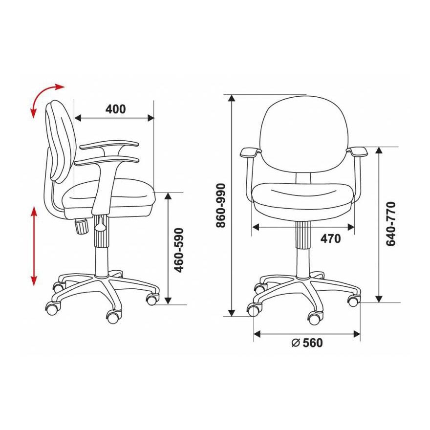 Компьютерное кресло Бюрократ CH-W356AXSN/15-10, белый/темно-синий