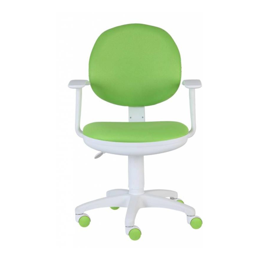 Компьютерное кресло Бюрократ Скитлс CH-W356AXSN/15-118, белый/салатовый ...