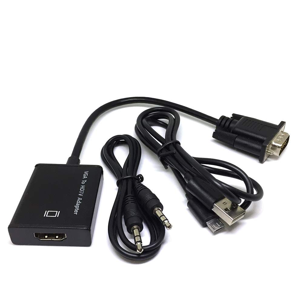 Адаптер Espada HDMI-VGA , M-F Black HCV0201 - купить в pc-controllers, цена на Мегамаркет