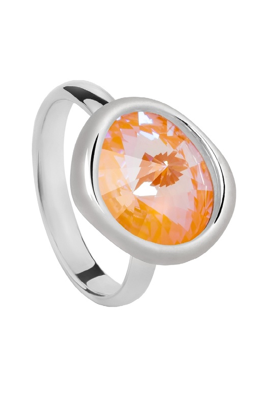 Кольцо женское Fiore Luna K1902.6 оранжевое