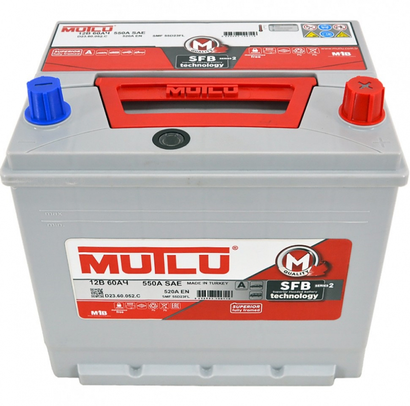 Купить аккумулятор MUTLU SFB JIS 60 А/ч обратная R+ 232x173x225 EN520А ...