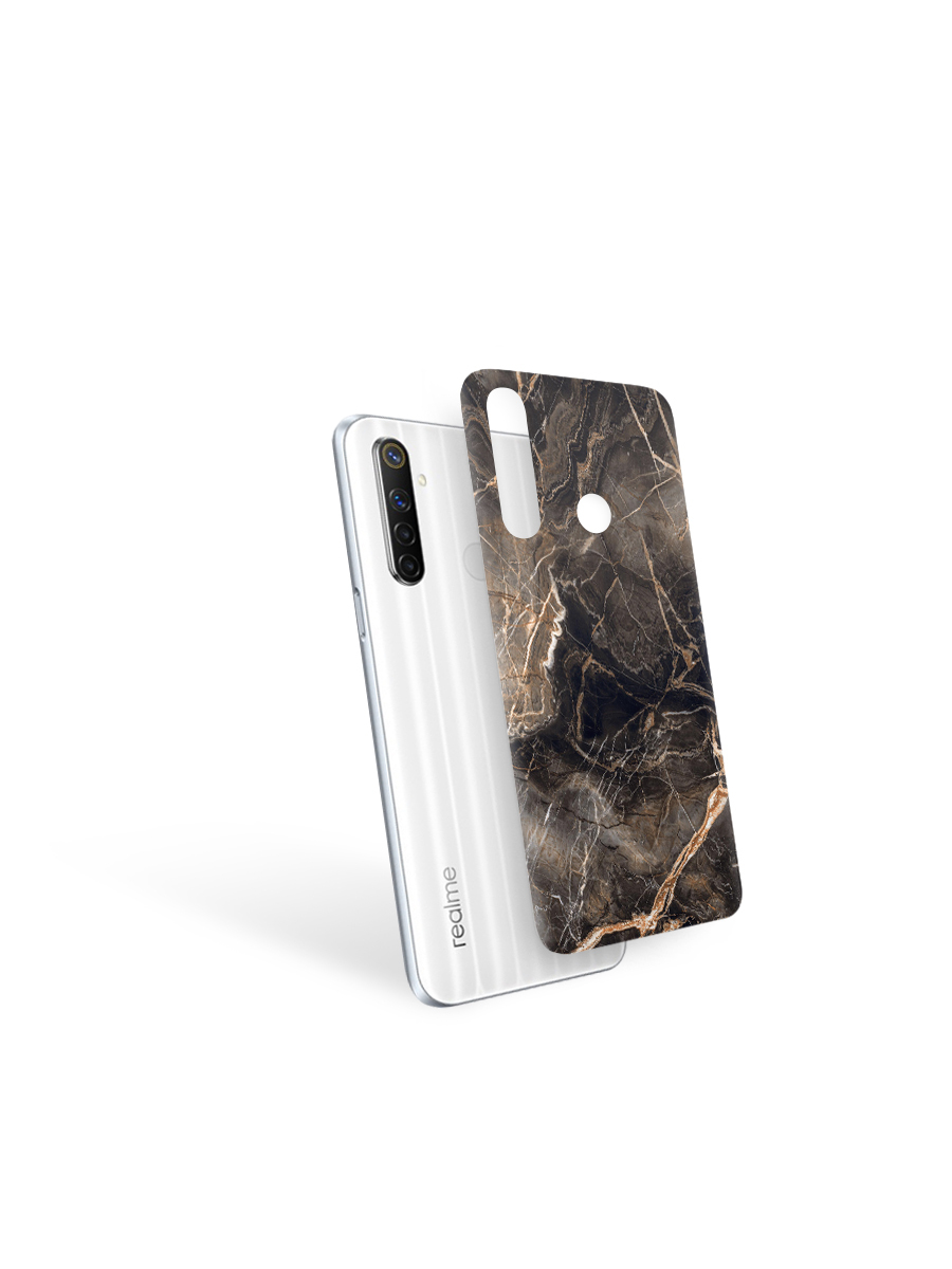 Пленка защитная MOCOLL для задней панели REALME C11 Камень Мрамор Черный,  купить в Москве, цены в интернет-магазинах на Мегамаркет