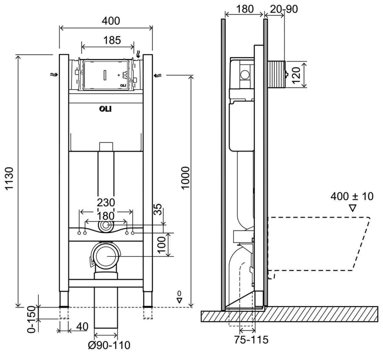 Инсталляция размеры для установки от стены. Монтажная опора с насосом-измельчителем sfa saniwall pro up. Подвесной унитаз грое габариты. Инсталляция для унитаза alcaplast. Инсталляция алкапласт ам101/1120.