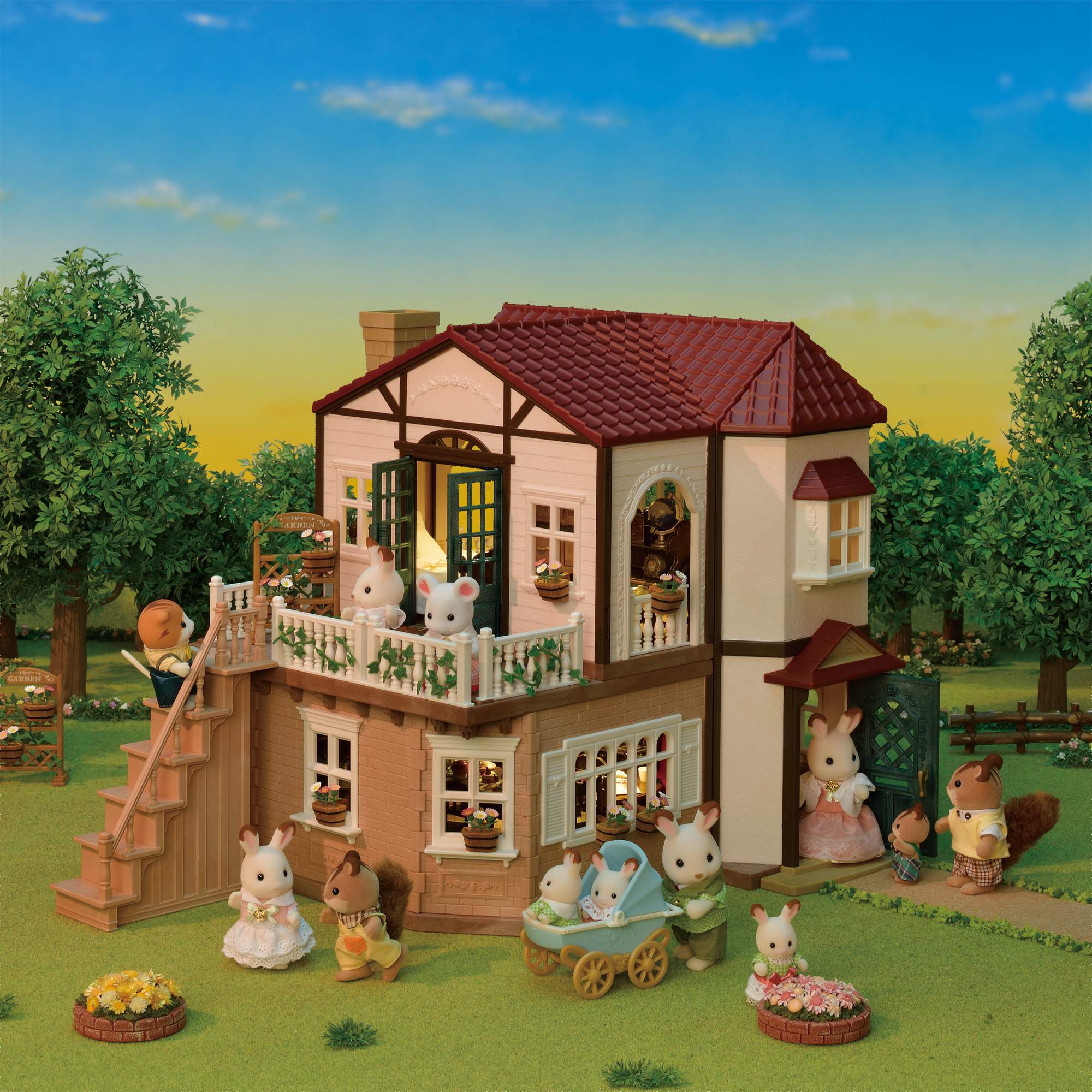 Игровой набор Большой дом Sylvanian Families, со светом, 2086 – купить в  Москве, цены в интернет-магазинах на Мегамаркет