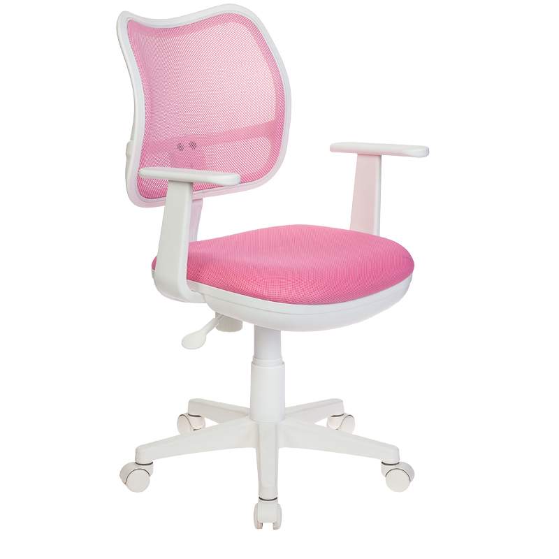 Компьютерное кресло Бюрократ CH-W797/PK/TW-13A, белый/розовый