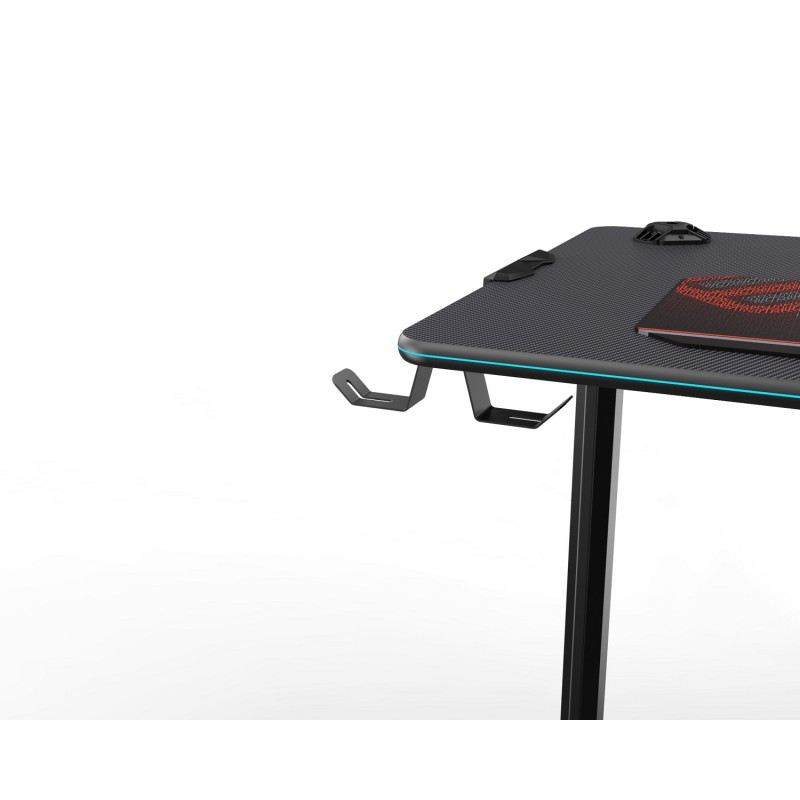 Стол для геймера EUREKA со стеклянной столешницей и RGB-подстветкой GIP 44