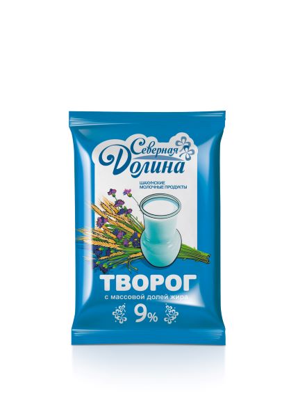 Творог Северная Долина 9% 180 г бзмж