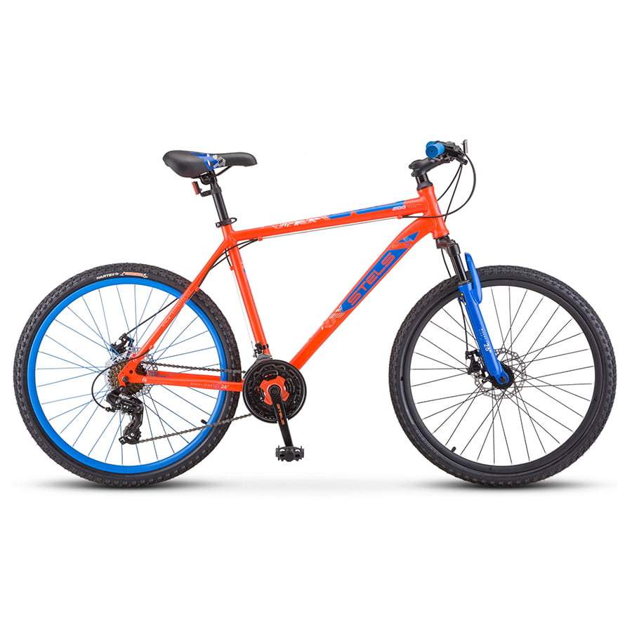 Велосипед Stels Navigator 500 MD F020 красно-синий колеса 26" рама 20" LU096003 - купить в Москве, цены на Мегамаркет | 600004966930