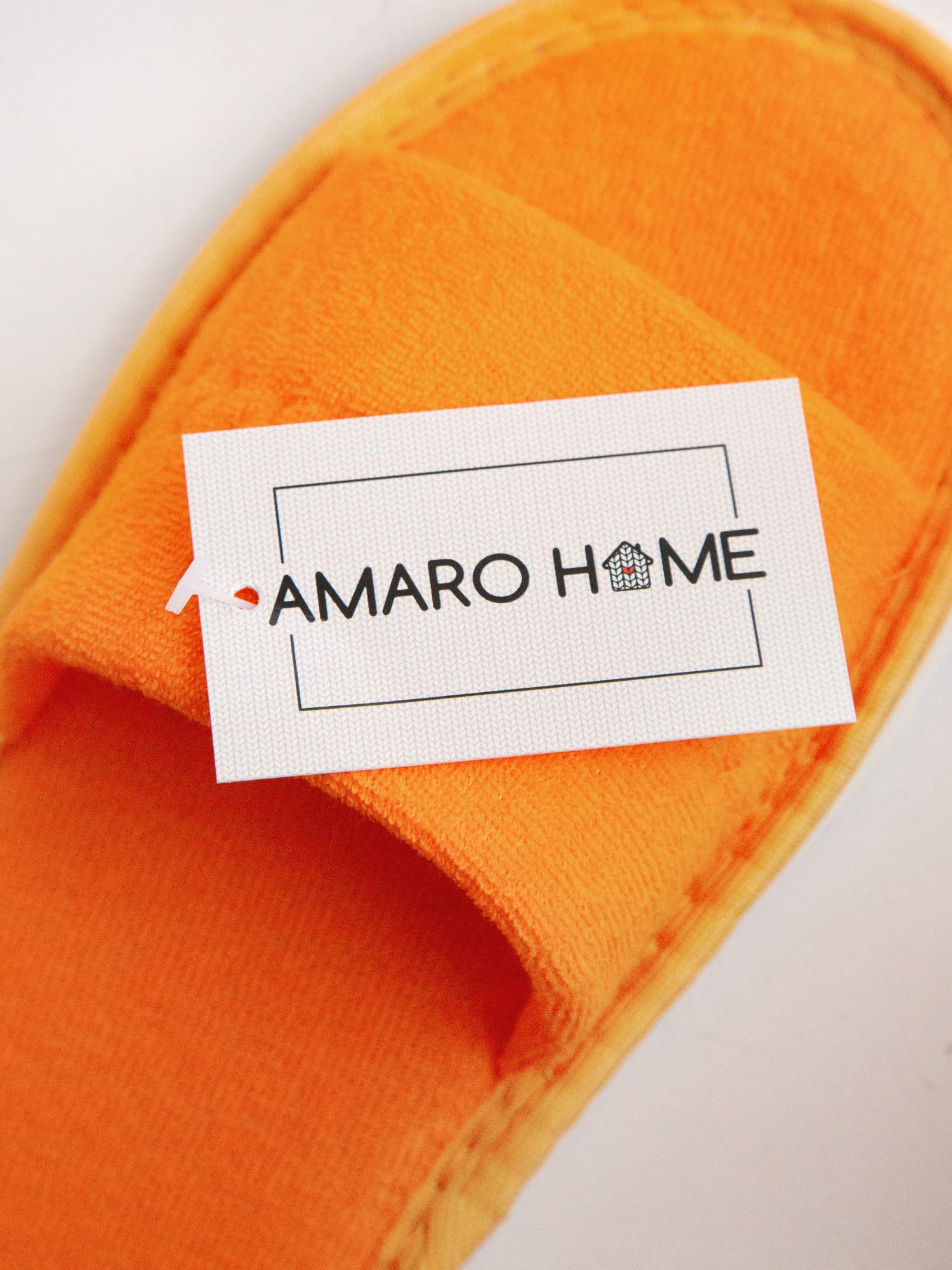 Миниатюра Тапочки женские Amaro Home HOME-4012 оранжевые 39-41 RU №7