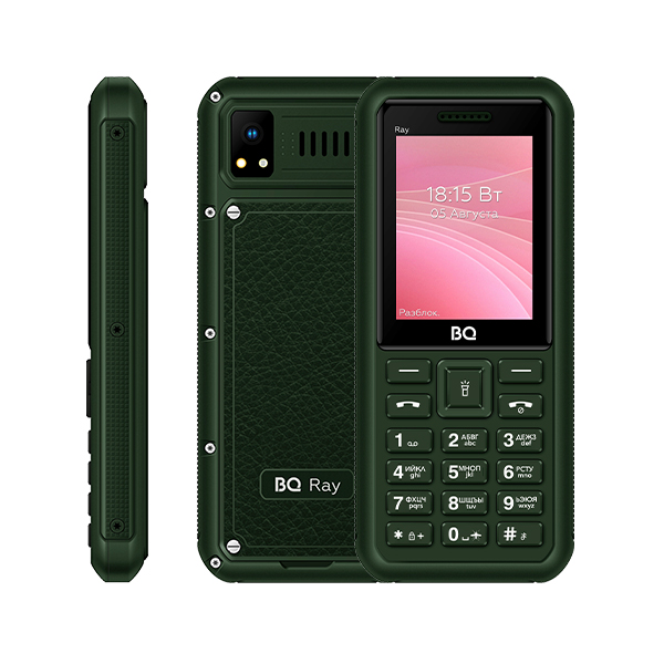 Мобильный телефон BQ 2454 Ray Green - купить в Unihof, цена на Мегамаркет