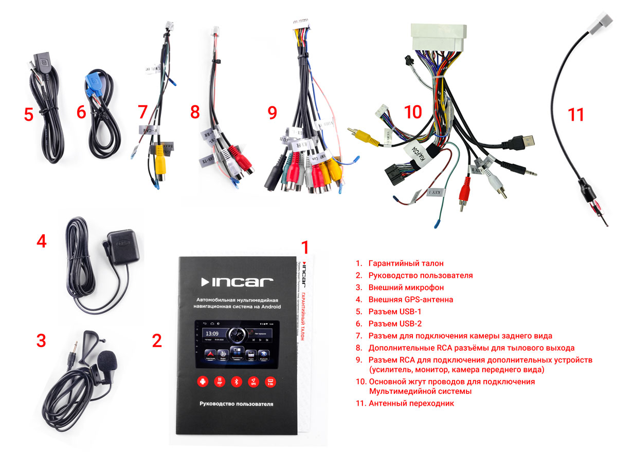 Incar arn 7701 4 подключение инструкция