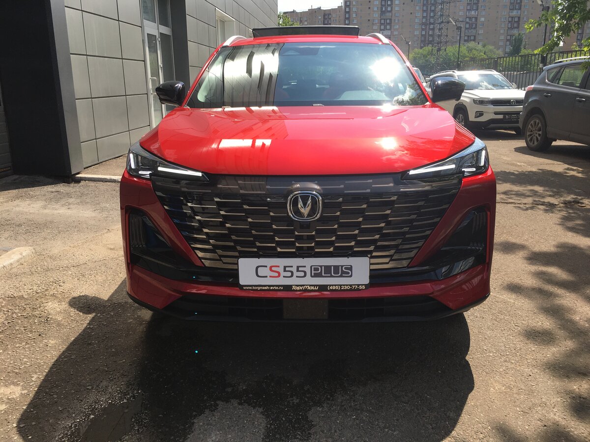 Автомобиль CHANGAN CS 55 PLUS 1.5T DCT Tech красный – купить в Москве, цены  в интернет-магазинах на Мегамаркет