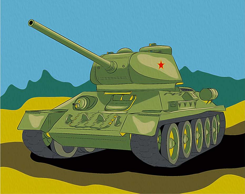 Картина танки для детей