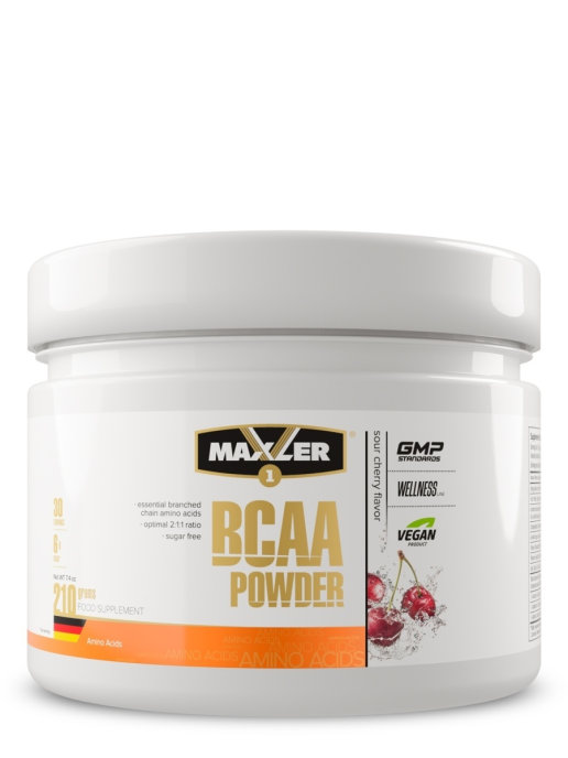 Maxler BCAA Powder Sugar Free 210 г, вишня - купить в Высота, цена на Мегамаркет