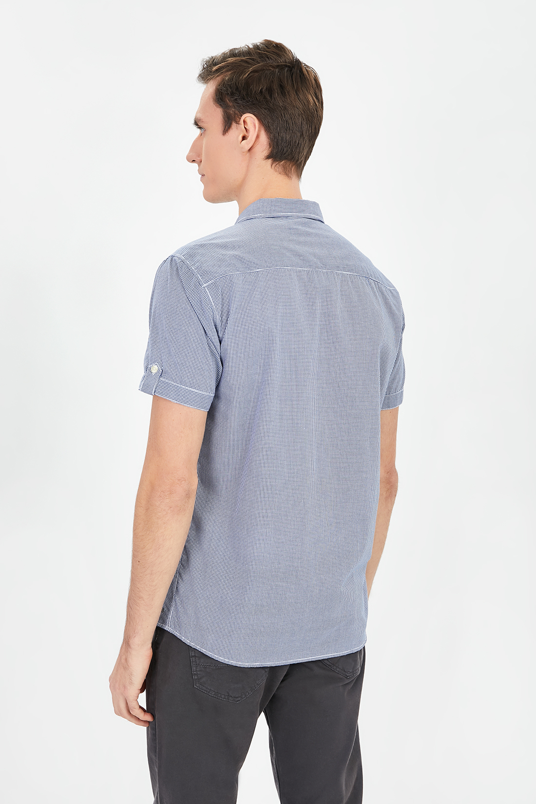 Рубашка мужская Baon B681012 синяя 2XL