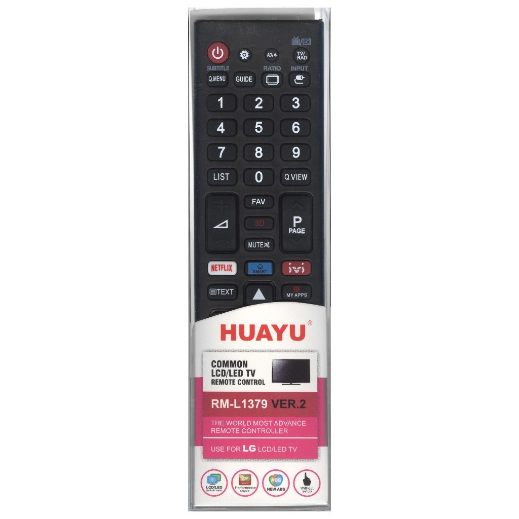 Универсальный пульт Huayu RM-L1379 VER.2 для телевизоров LG., купить в  Москве, цены в интернет-магазинах на Мегамаркет