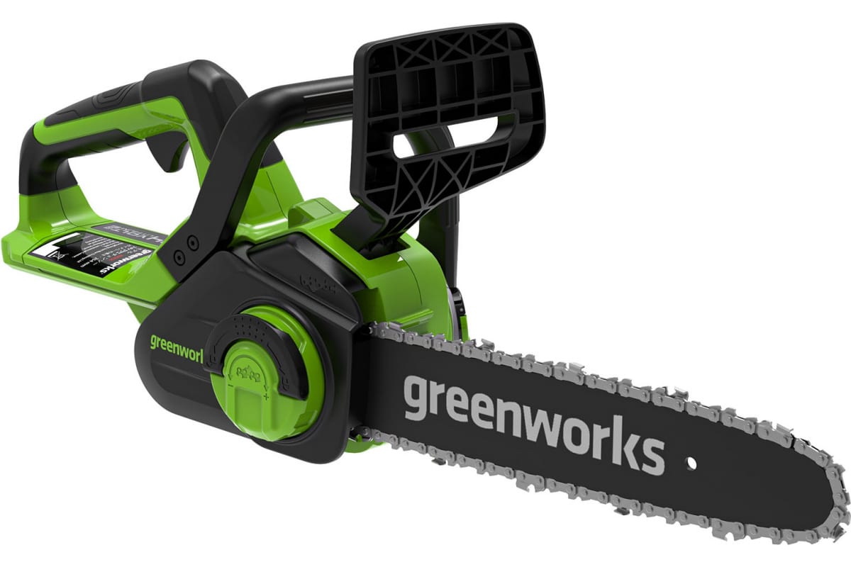 Цепная аккумуляторная пила GreenWorks G24CS25K4 24 В, 4 А*ч 2007707UB - купить в Москве, цены на Мегамаркет | 100057204869