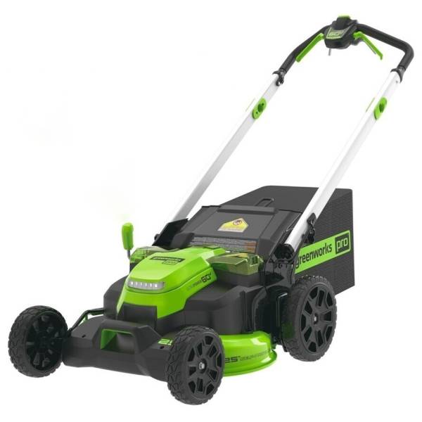 Аккумуляторная газонокосилка Greenworks GD60LM61, 60 В, 61 см, 65 л, 4500 об/мин, 2519107 - купить в media50, цена на Мегамаркет