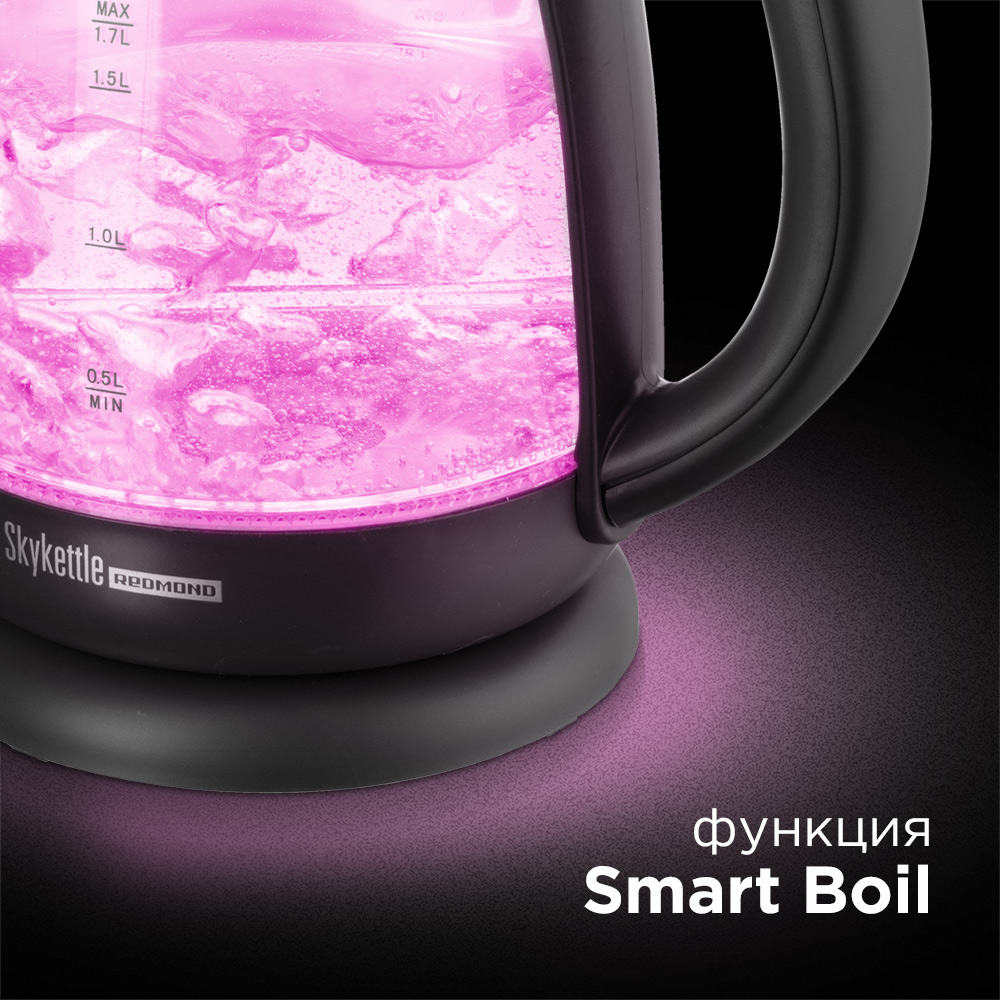 Умный чайник-светильник Redmond SkyKettle G210S Black - отзывы покупателей  на маркетплейсе Мегамаркет | Артикул: 100023003012