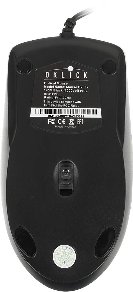 Мышь Oklick 145m (1000dpi) USB. Мышь Oklick 145m Black PS / 2. Мыши Oklick 145m черный.