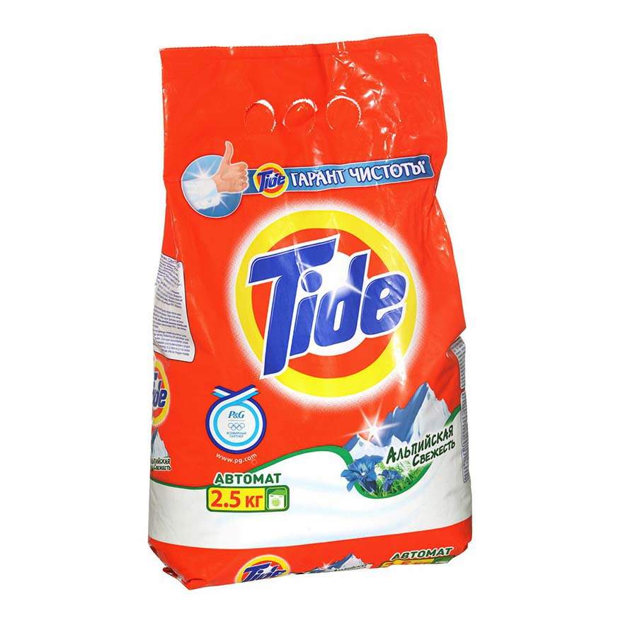 Стиральный порошок Tide Альпийская свежесть 2,5 кг купить в интернет-магазине, цены на Мегамаркет