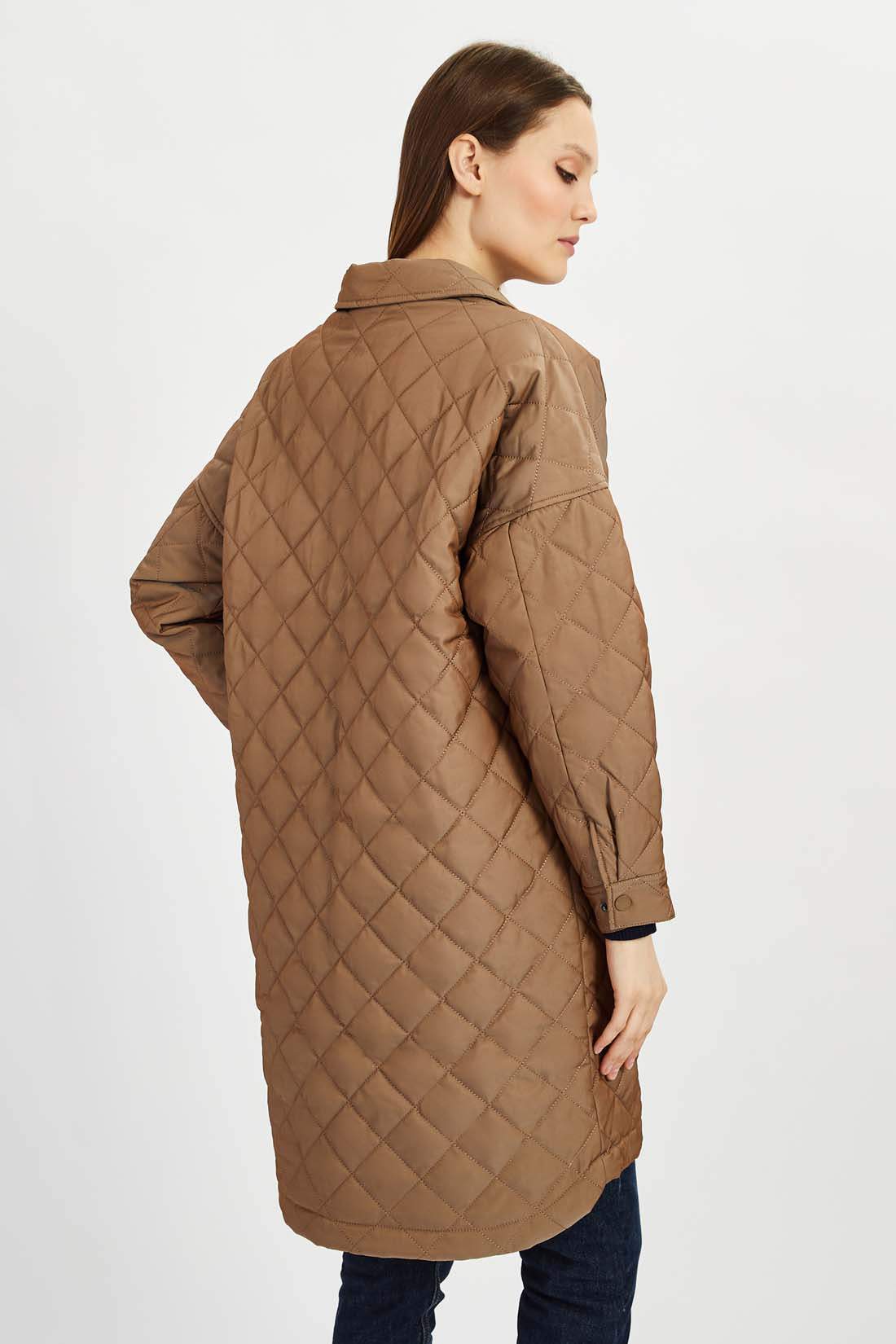Пальто женское Baon B0322035 коричневое S