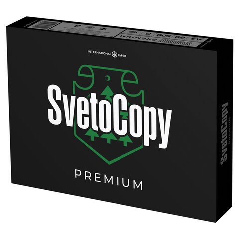 Купить бумага офисная SVETOCOPY 111810 А4 клB PREMIUM 80г/м2 500л International Paper бел 162%CIE, цены на Мегамаркет | Артикул: 600003288409