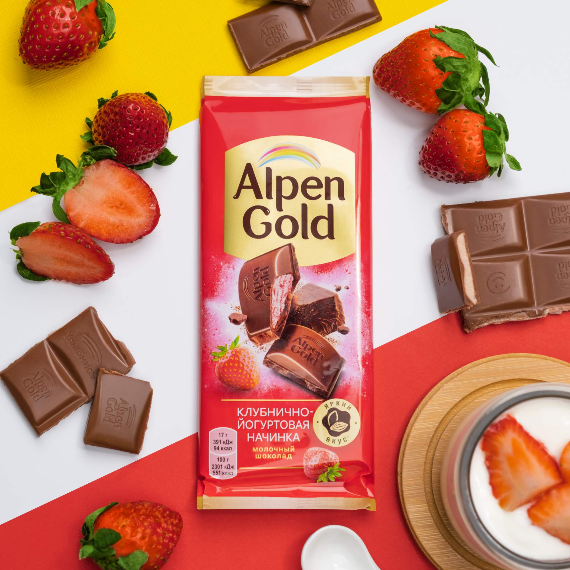 Шоколад Alpen Gold миндаль Кокос 90г