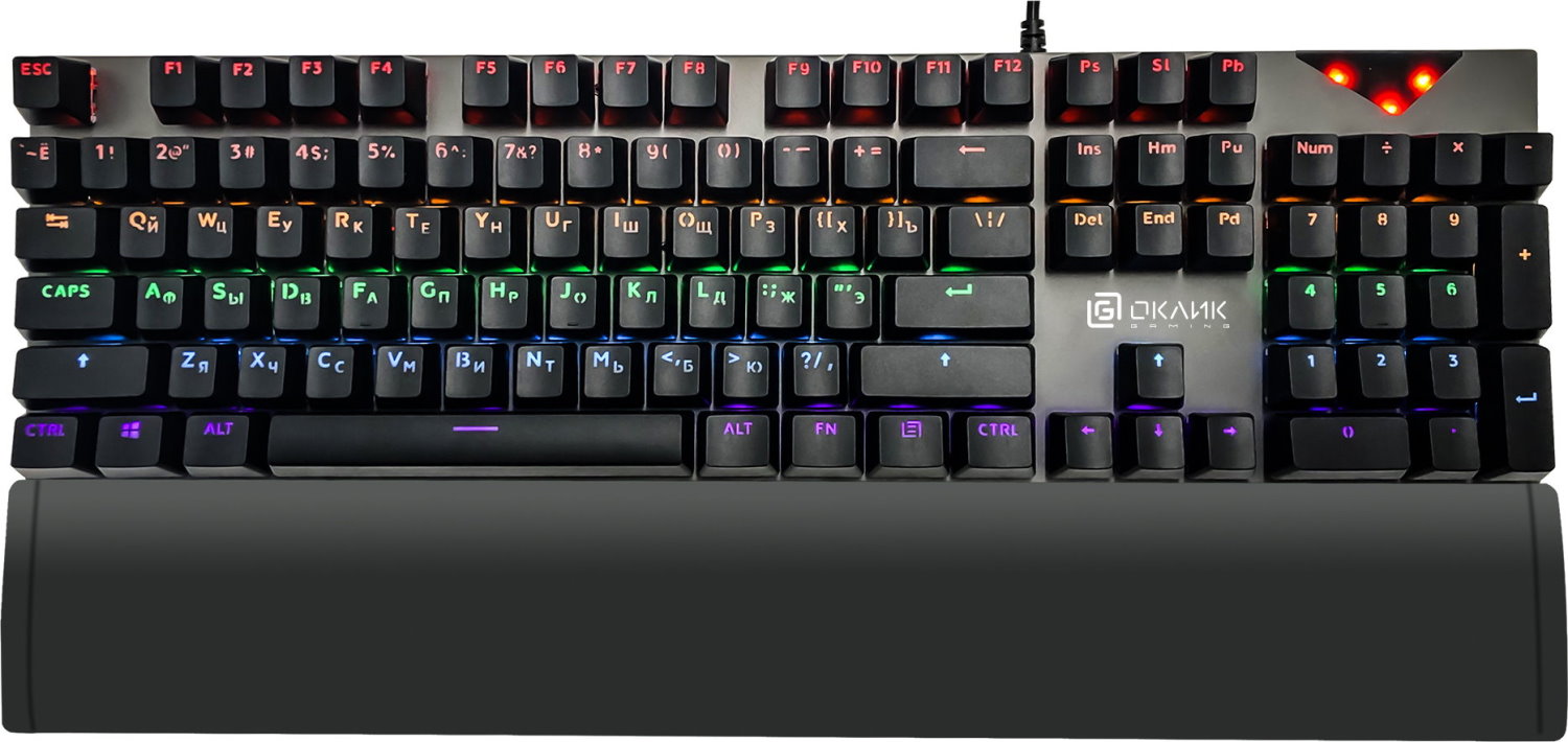 Проводная игровая клавиатура OKLICK 935G Ragnar Black, купить в Москве, цены в интернет-магазинах на Мегамаркет