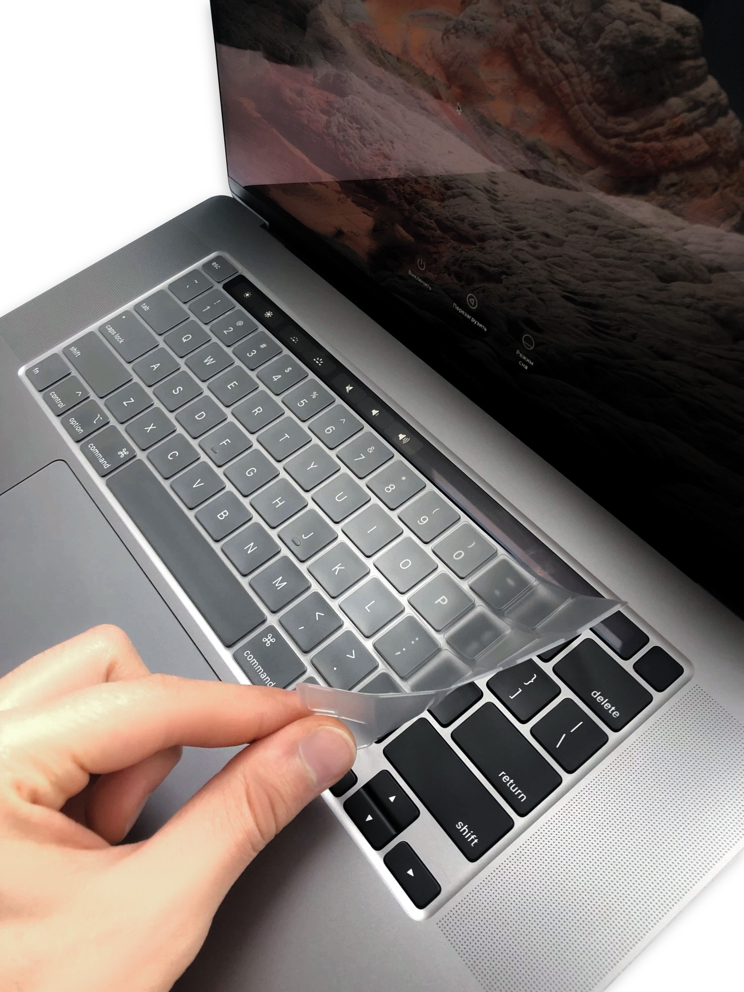 Накладка на клавиатуру Wiwu Keyboard Protector USA для MacBook Pro 13/16 2020 (Clear)