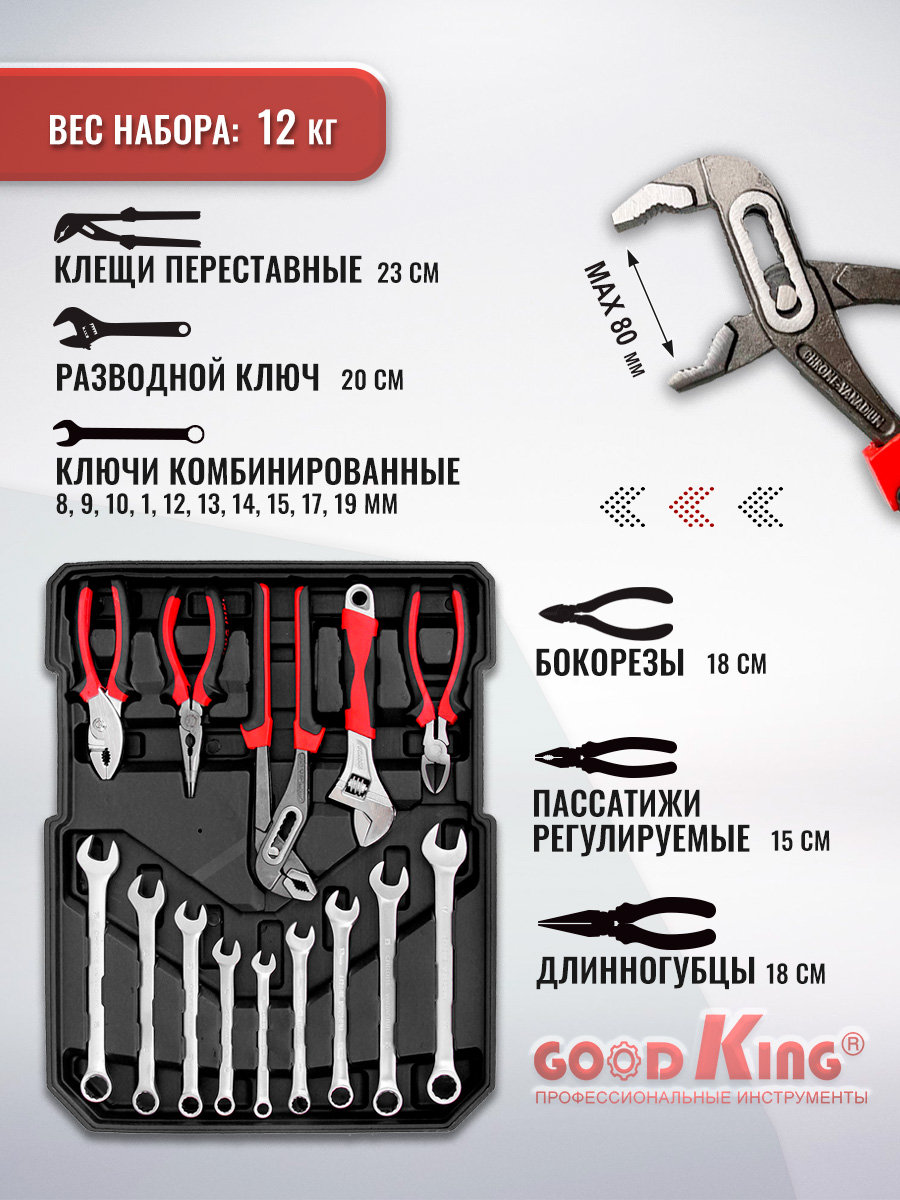  инструментов 187 предметов GOODKING B-10187  в интернет .