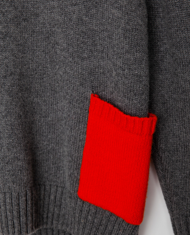 Серый свитер теплый Gulliver 22006BMC3301 р.98