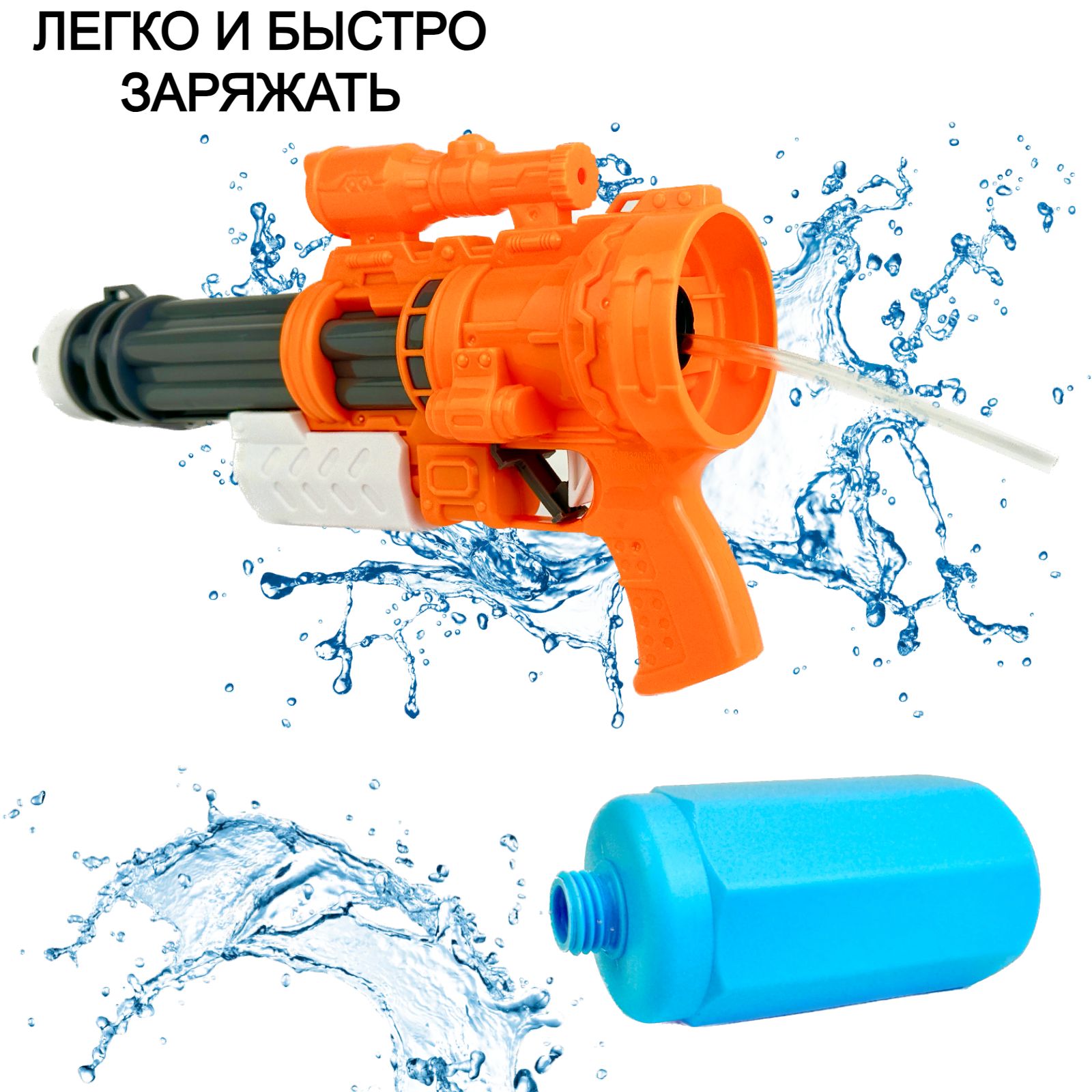 Водный автомат Water Gun, водяной бластер, пистолет, Водяное игрушечное  оружие, 40х16х7 см – купить в Москве, цены в интернет-магазинах на  Мегамаркет