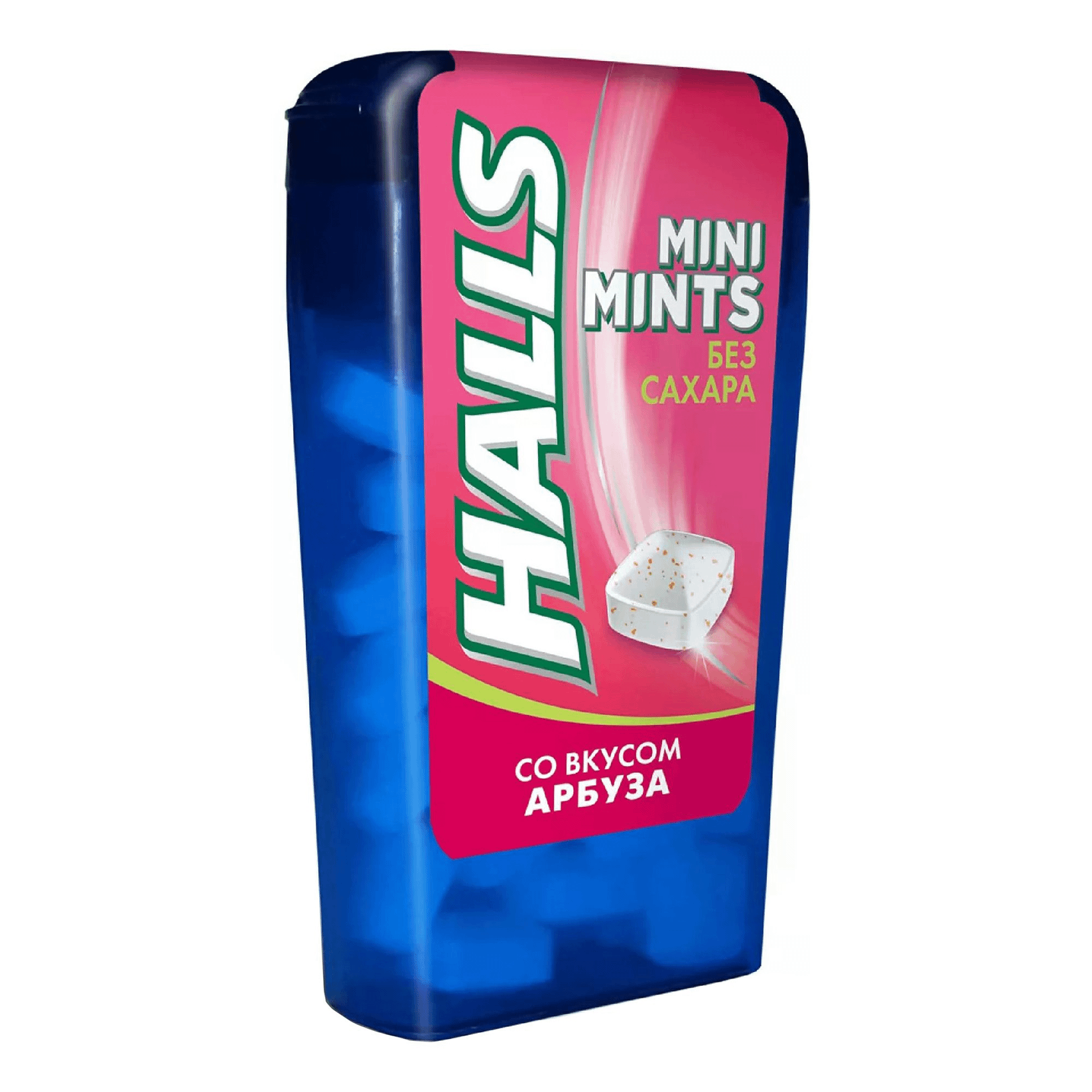 Фотография Конфеты Halls Mini Mints со вкусом арбуза без сахара, 12,5 г №1