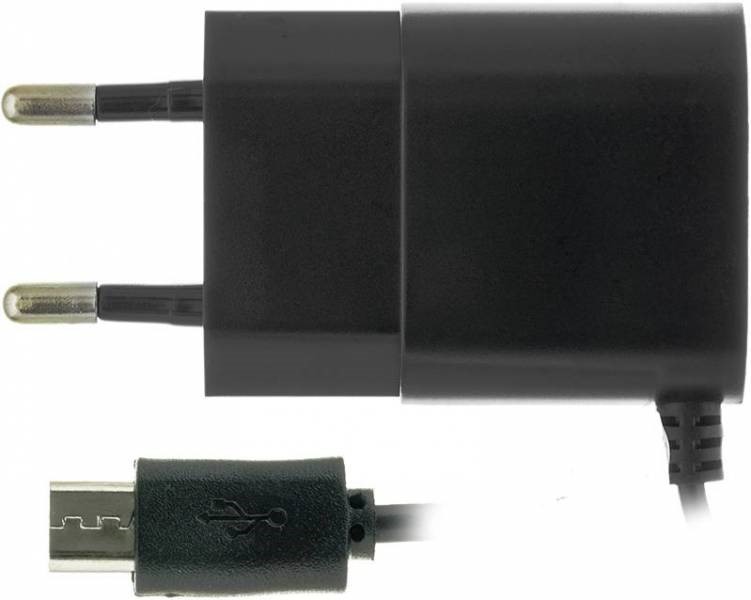 Сетевое зарядное устройство W.O.L.T. WTCU2-E microUSB 1А (черный)