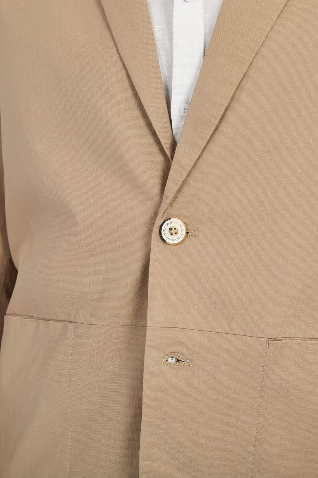 Пиджак мужской Baon B6222003 коричневый 3XL