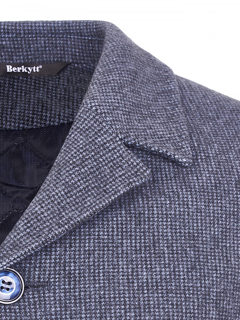 Пальто мужское Berkytt 107/1 Ф863 Slim-Fit серое 58/182 RU