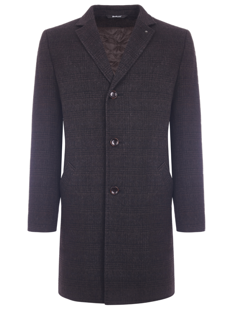 Пальто мужское Berkytt 104/1 Р850 коричневое 54/176 RU