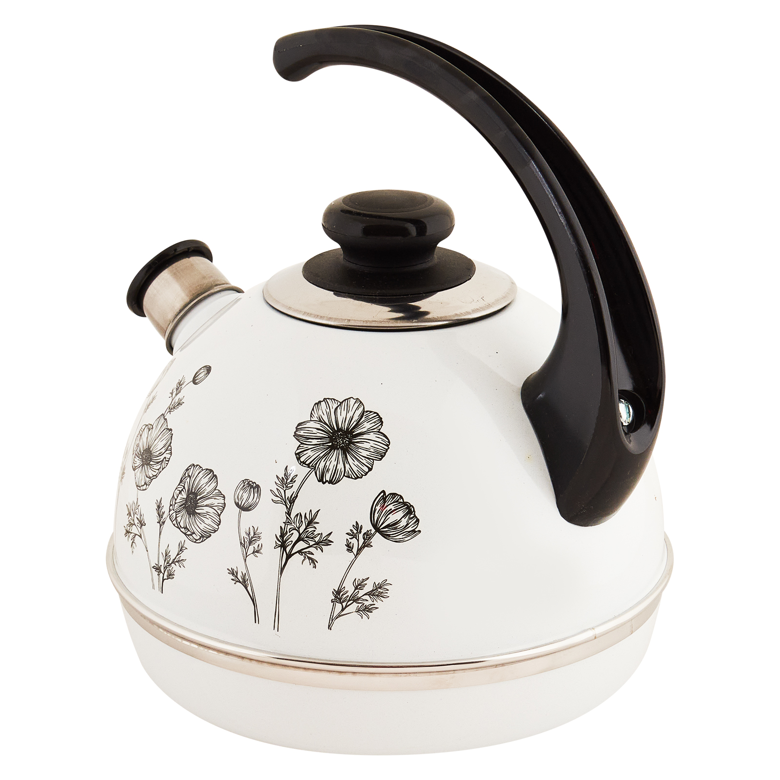 Чайник рубин эмалированный со свистком. 1,5л. Тарелка бумажная белая 13*20см, прямоугольная,мелованная 50/700шт/кор. 3,5л конс ручка слон кость/гуси т04/35/04/36/н13. 5л.