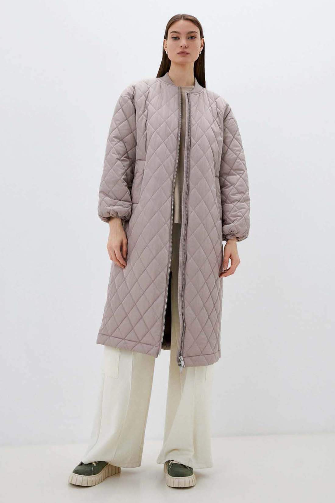 Пальто женское Baon B0322003 бежевое M