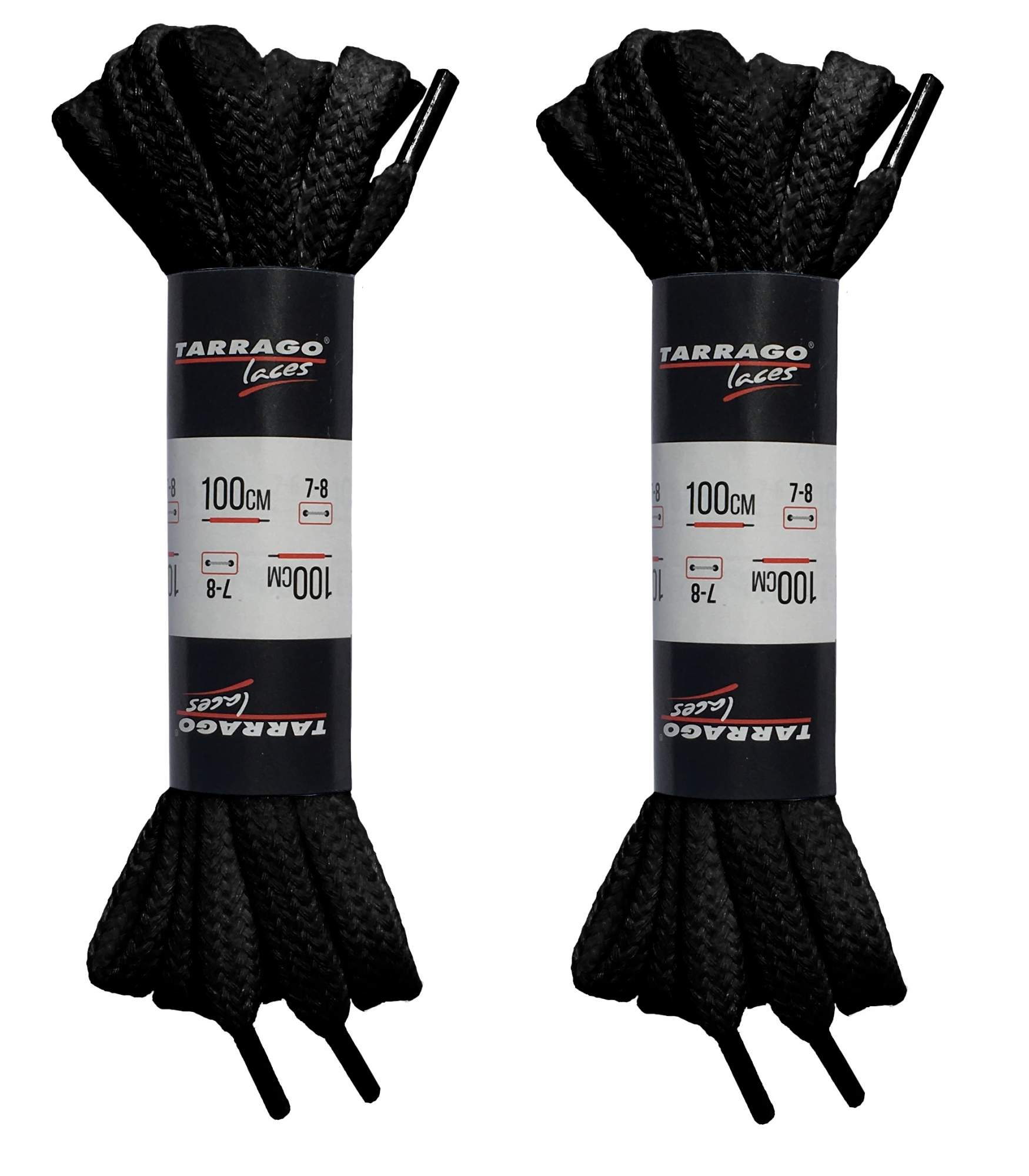 Шнурки для обуви Tarrago P-TL6309 черные 100 см (две пары)